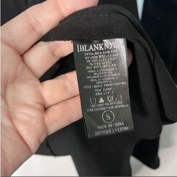 Blank NYC Cloud Nine Drape Faux Suede Jacket Black - Picture 6 of 9